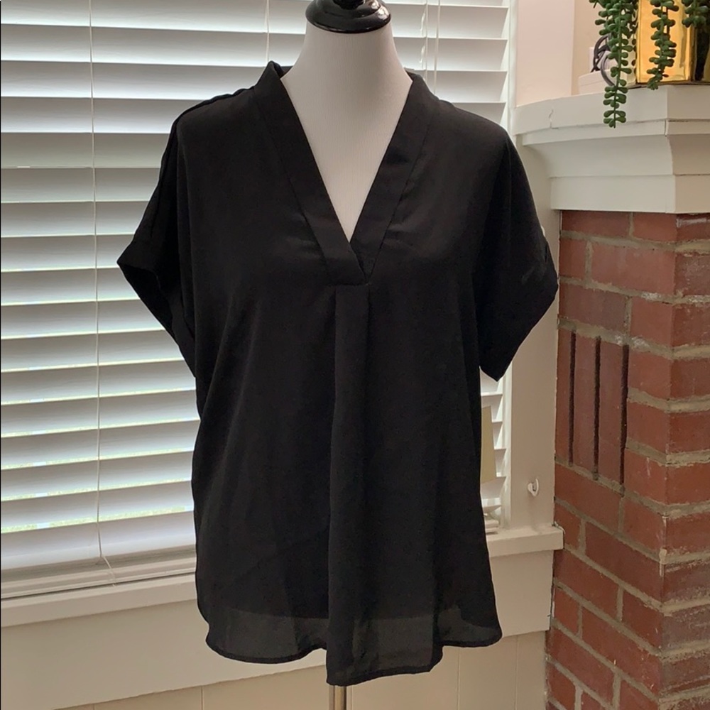 NWT - V neck blouse. Short sleeve